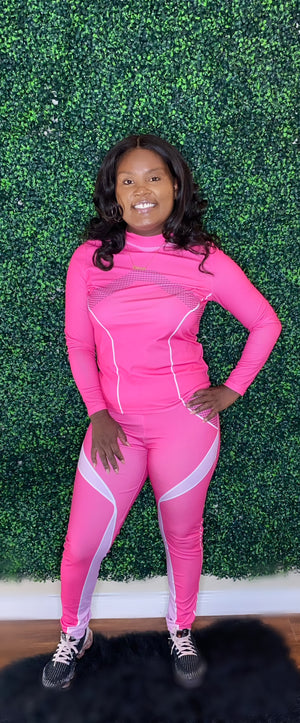 Pink tracksuit