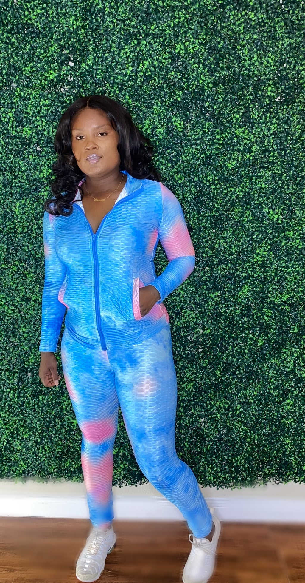 Cotton candy tracksuit